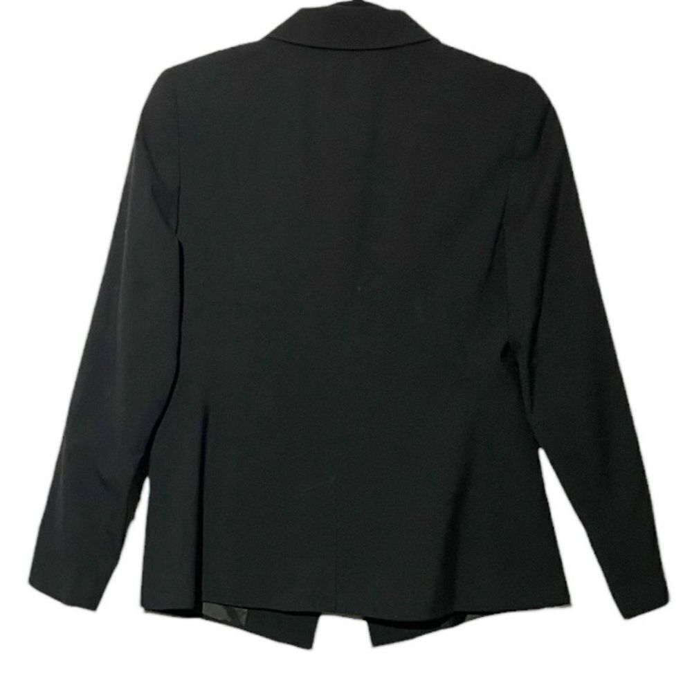 Loft Black Lined Single Button Blazer Size Small - image 2